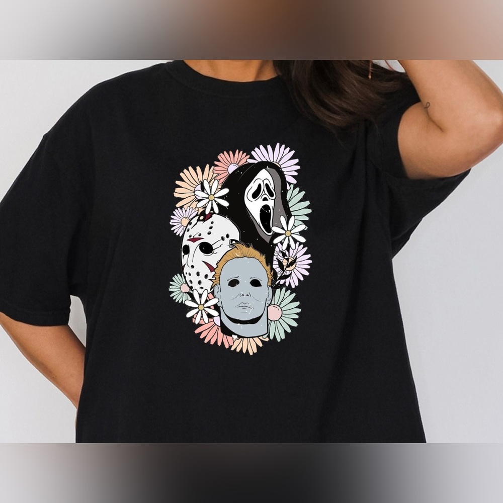 Pastel Horror Floral shirt